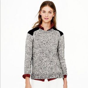 Jcrew Marbled Colorblock- Shoulder Sweater